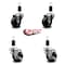 Service Caster 3'' Phenolic Wheel Swivel 1-3/8'' Expanding Stem Caster Set 2 Brakes, 4PK SCC-EX20S314-PHR-2-TLB-2-138 - alternate 5